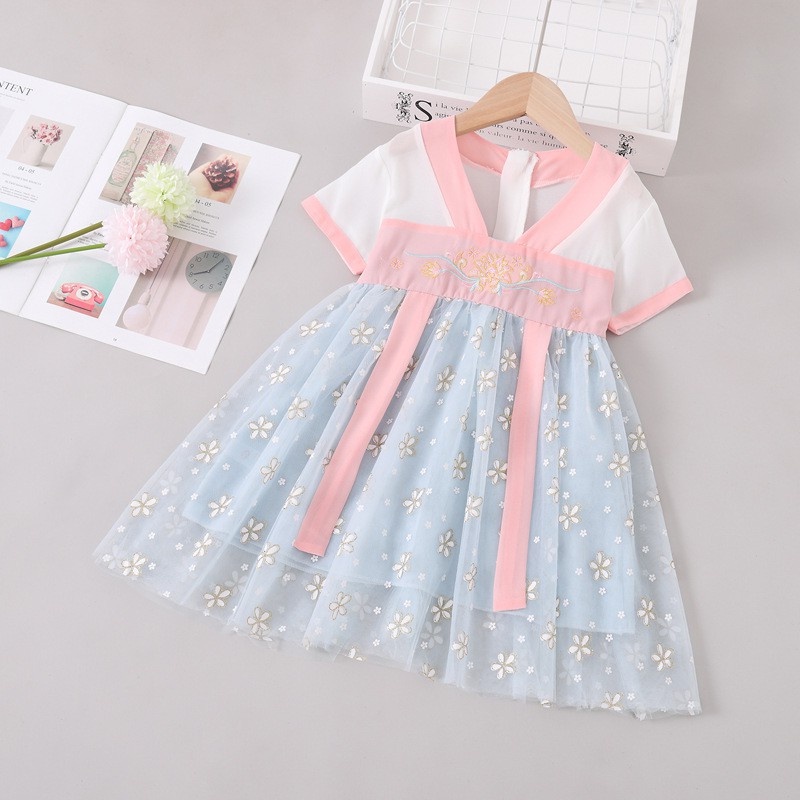 Gaun Import Anak Perempuan Desain Dress Hanfu Traditional China