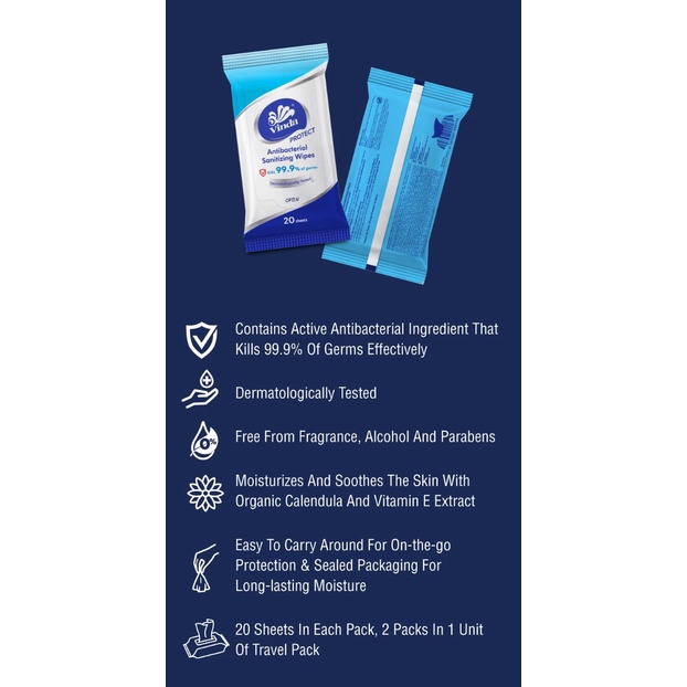 VINDA PROCTECT ANTIBACTERIAL 10'S