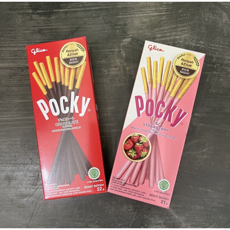 

POCKY GLICO COKLAT & STRAWBERRY - 22gr