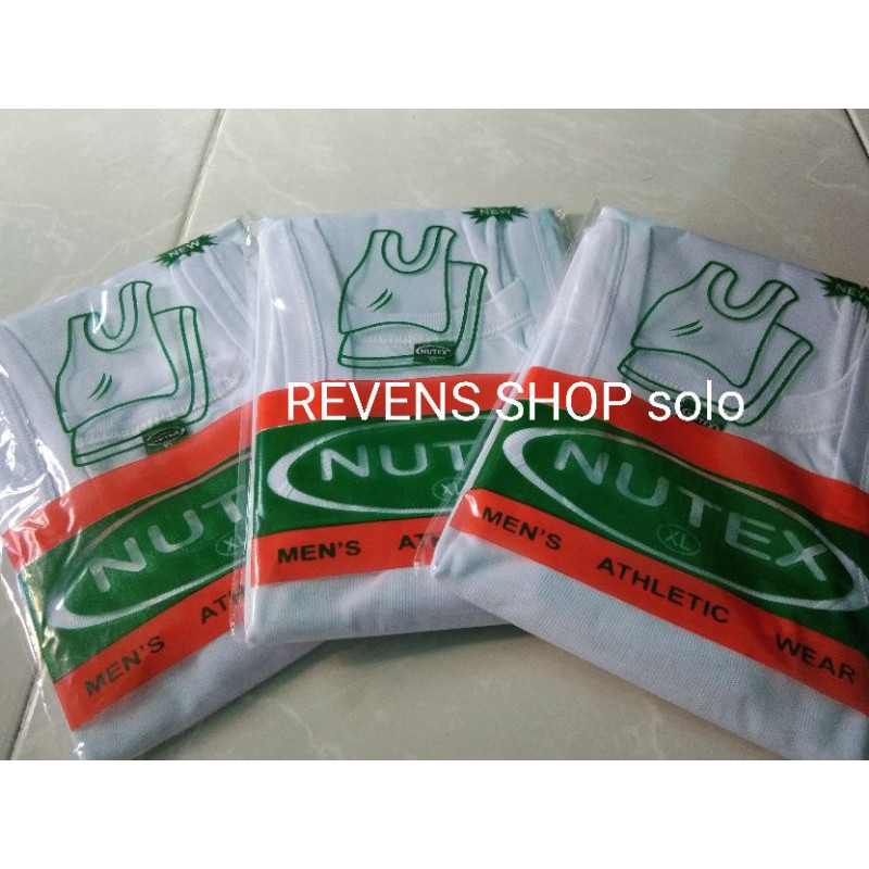 SINGLET NUTEX PUTIH PRIA DEWASA