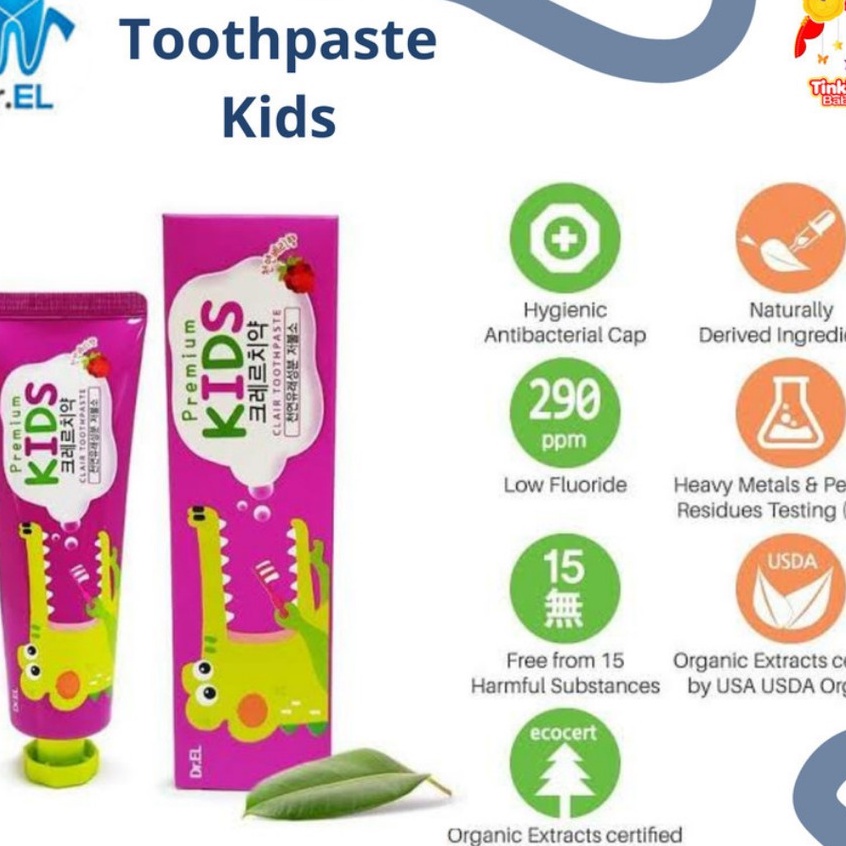 Dr. EL TOOTHPASTE BABY AND KIDS Pasta gigi Bayi dan anak