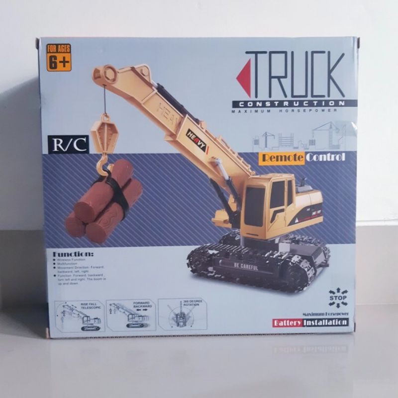 RC CAR TRUK CRANE BATRE EDUKASI MAINAN MOBIL REMOTE CONTROL ANAK