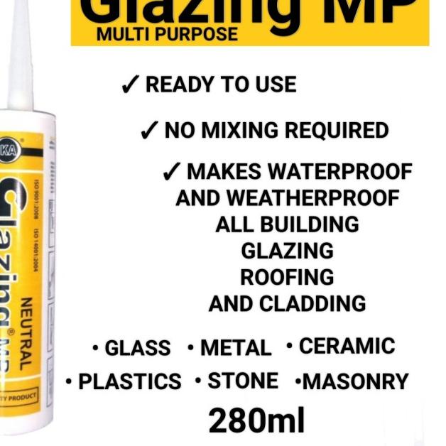 

⅍ Glazing MP Silicone Sealant Neutral Cure - IKA - CLEAR-MP280ml ◙