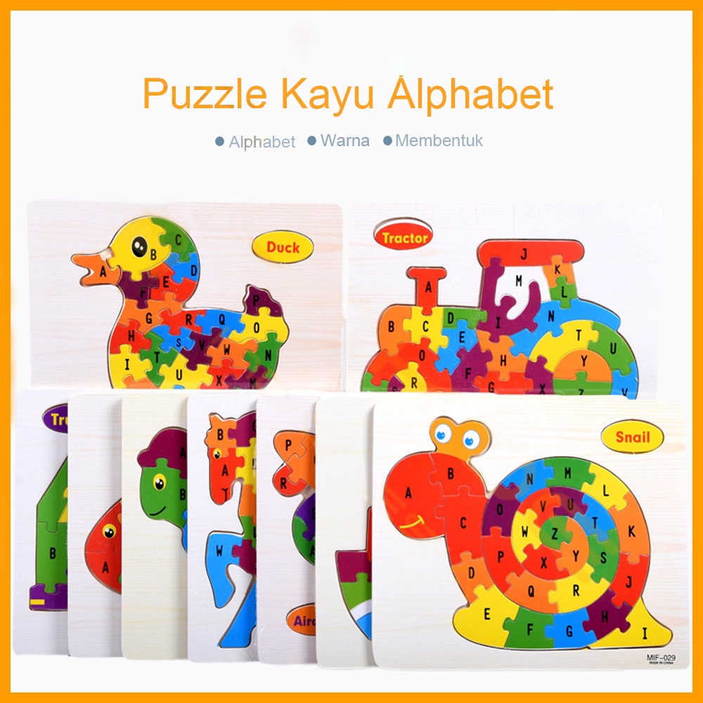 HIPPO LAND Mainan puzzle kayu edukasi anak / Jigsaw puzzle 272