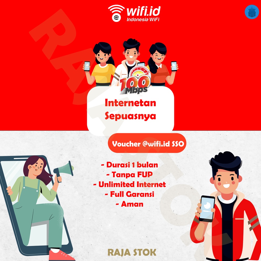 Voucher wifi id SSO 1 Bulan GARANSI