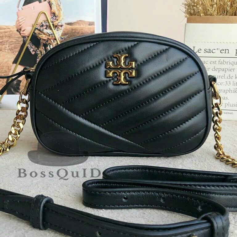 Tory Burch Kira Chevron Camera Bag - Black