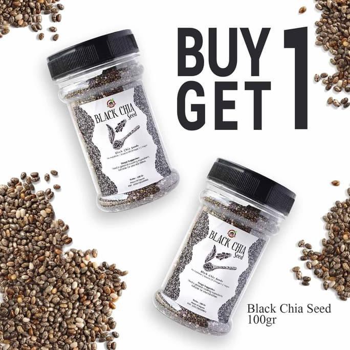

Buy 1 Get 1 Organic Black Chia Seeds ( Botol ) 100 Gr <