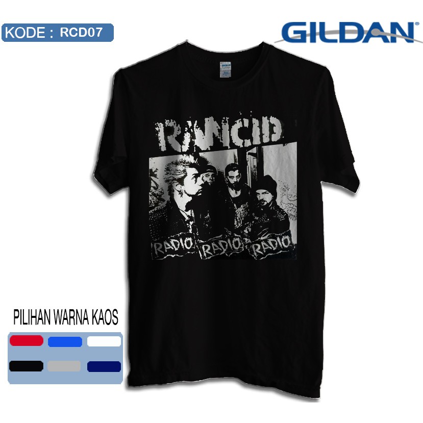 Kaos rancid band original gildan softstyle rcd07