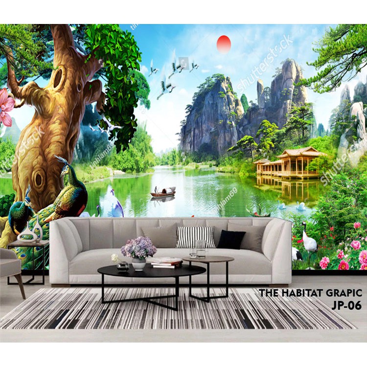 Wallpaper Pemandangan Alam, Wallpaper Pemandangan Alam 3d, Wallpaper Custom Pemandangan Alam 3d