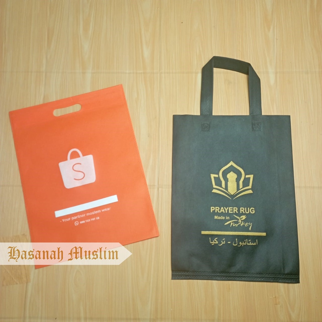 

Goodie Bag Tas Kain Spunbond Tas Sajadah Sarung Mukena Tas Kado Hadiah Hampers Wedding Custom