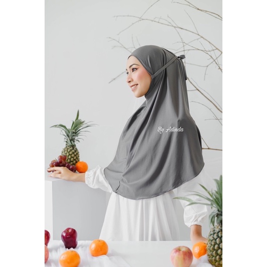 𝐁𝐘 𝐀𝐃𝐈𝐍𝐃𝐀 Bergo Instant zakia Maryam Jumbo Tali jersey instan syari Premium daily kameela Hijab / Jilbab khimar simpel kerudung