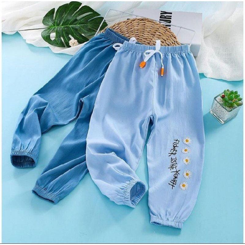 Celana Jogger Impor Anak Perempuan/Jogger Soft Jeans