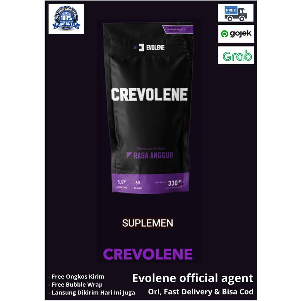 creatine kreatin suplemen crevolene evolene