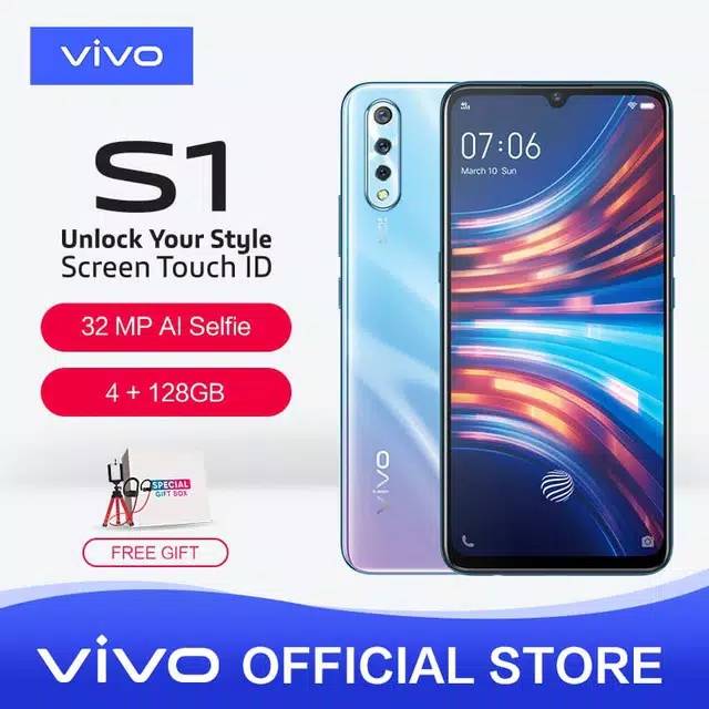 Vivo S1 4GB / 128GB - Garansi Vivo Indonesia + Gratis Giftbox & XL Xmartplan 360GB