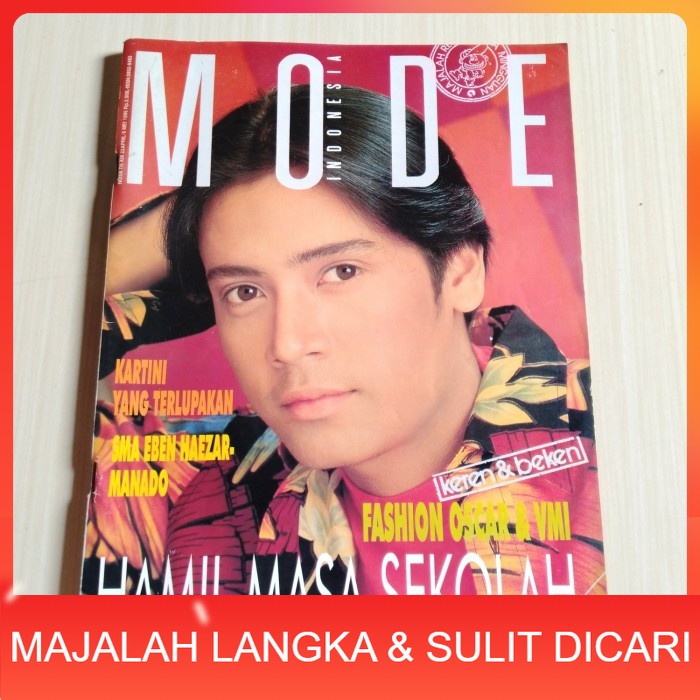 Majalah MODE INDONESIA No.8 Apr 1995 TEUKU RYAN (SUPER RARE ITEM) Langka