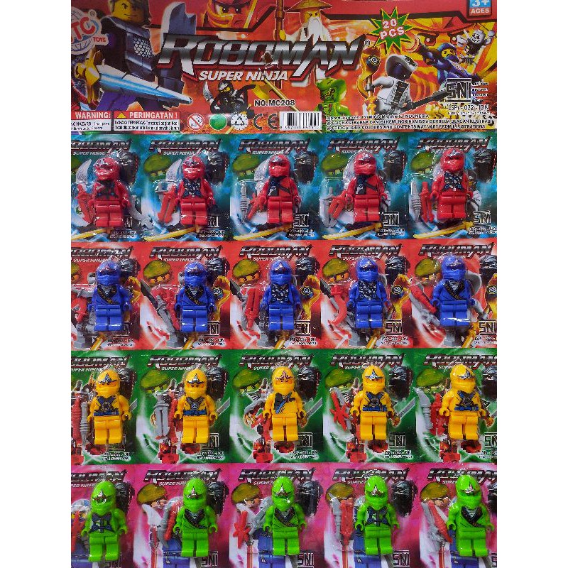LEGO NINJA MURAH, MAINAN ANAK ROBOMAN SUPER NINJA