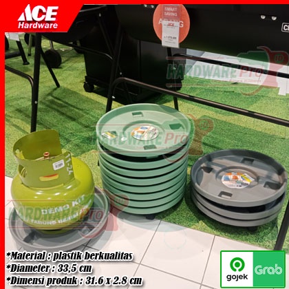 Tatakan Gas Portable Tempat Gas Troli Gas 33,5 Cm Max Tabung Gas 15 Kg Soleil Original By Azko Indon