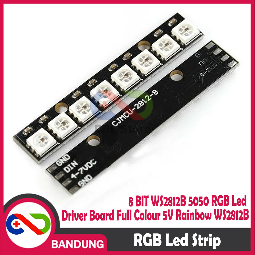 8 BIT WS2812B 5050 RGB LED DRIVER BOARD FULL COLOR 5V RAINBOW WS2812B