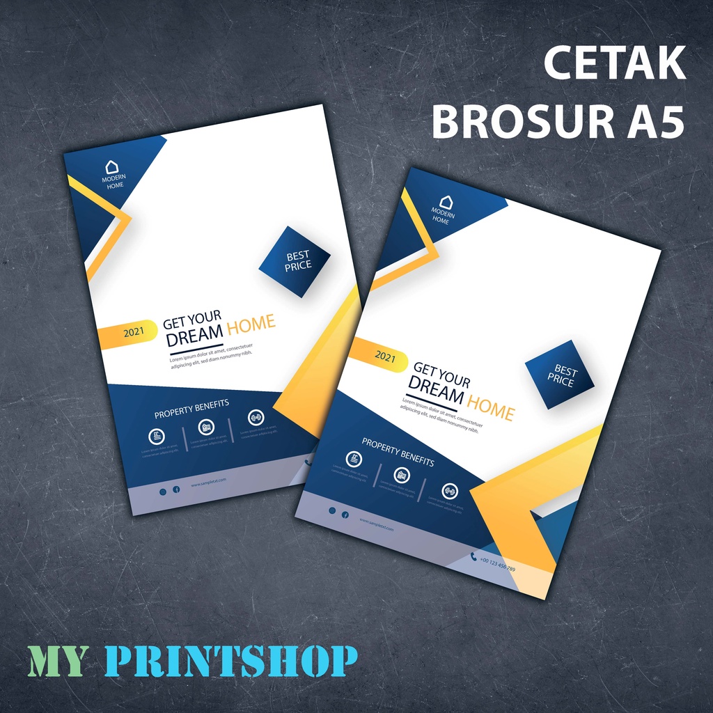 

CETAK BROSUR / FLYER UKURAN A5 1 SISI KERTAS ART PAPER 120/150 GR