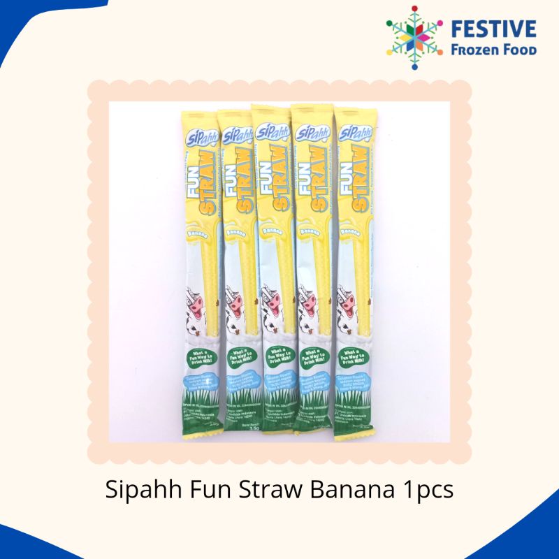 

Sipahh Fun Straw Banana 1pcs | Festive Frozen Food
