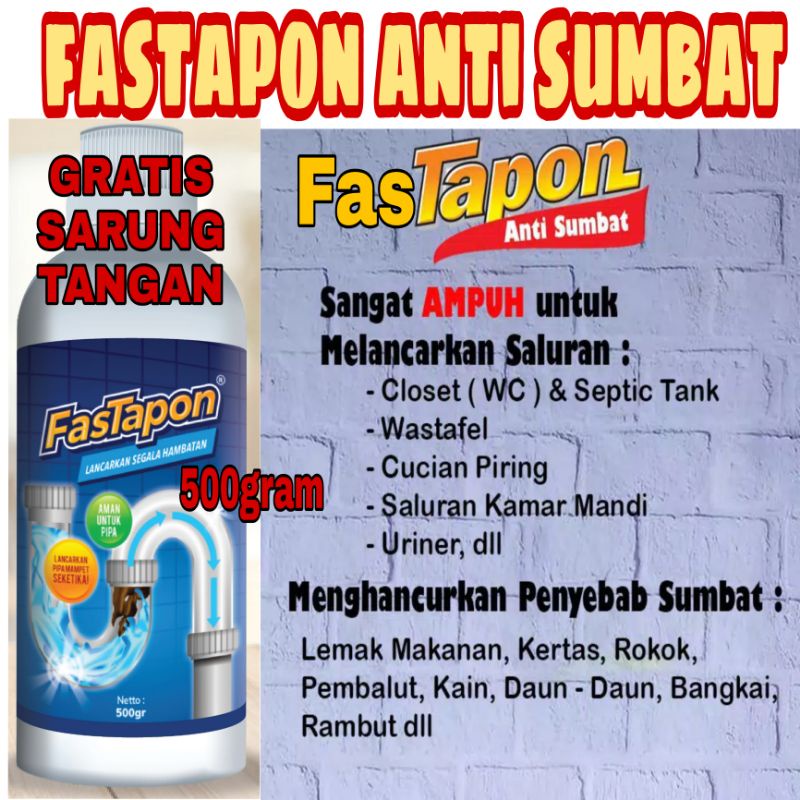 ANTI SUMBAT MENGATASI WC MAMPET WASTAFEL SEPTICTANK TAPON FASTAPON