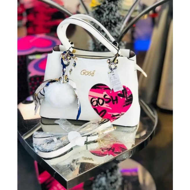 READY TAS GOSH Art 783 WHITE + totebag gosh tali ijo