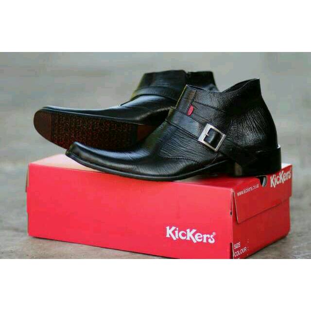 Sepatu pantofel pria sleting gesper kulit sapi asli formal kerja kantor dinas pesta murah terbaru