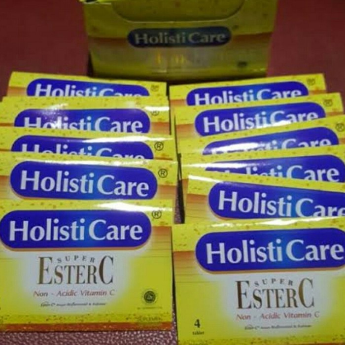 HOLISTICARE Super Ester C Strip 4 Tablet - Vitamin C Aman Untuk Lambung