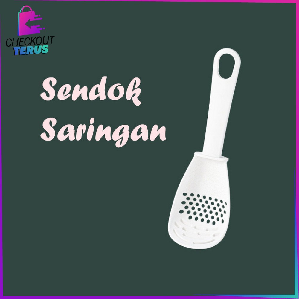 CT C557 Sendok Centong Penghalus Nasi Serbaguna Sendok Saringan Mie Penyaring Kuah Makanan Perlengkapan Dapur