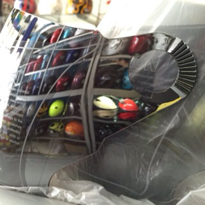 Visor Kaca KYT 2 VISION KROM SILVER MIRROR ABU