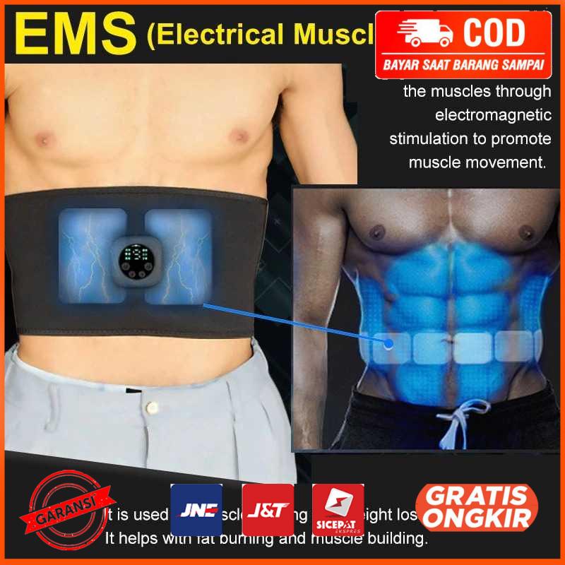 Alat Stimulator Otot Fitness Belt Six Pack EMS Muscle