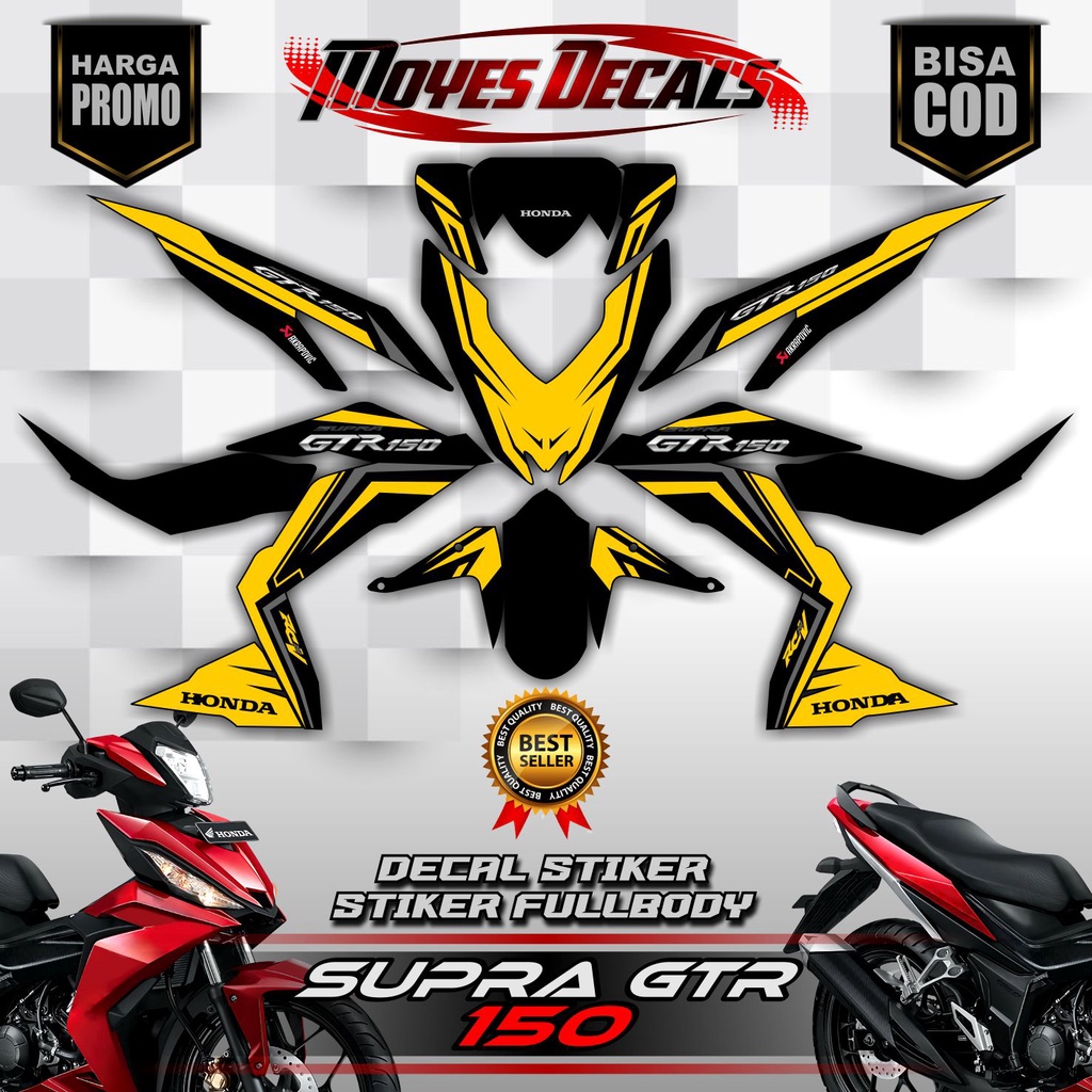 Decal Supra GTR 150 Decal Honda GTR 150 Fullbody