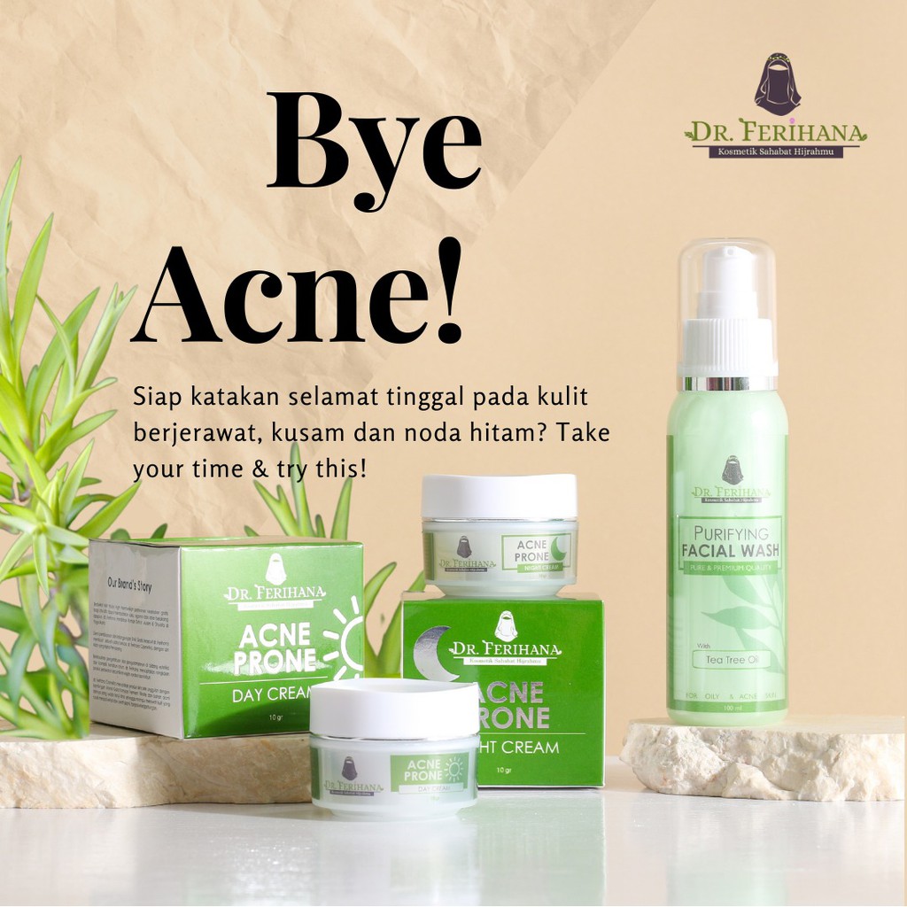 [BERANTAS ACNE JERAWAT TANPA BERMINYAK] (DR.FERIHANA) PAKET EKONOMIS ACNE