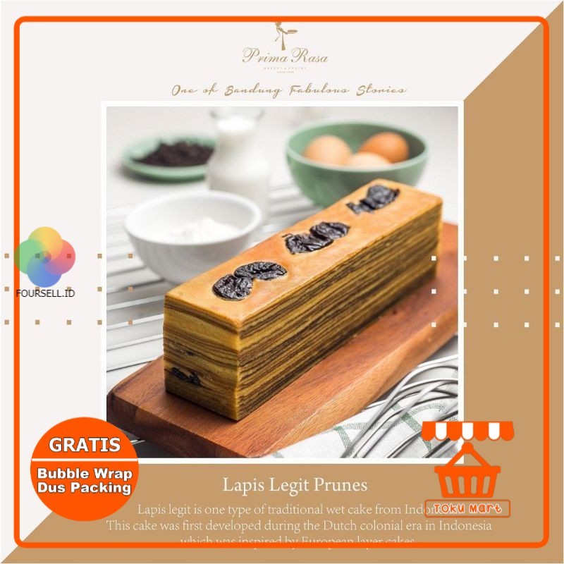 Prima Rasa - Lapis Legit PRUNES (PACKING AMAN) - Lapis Primarasa Oleh Oleh Bandung Kue Bandung