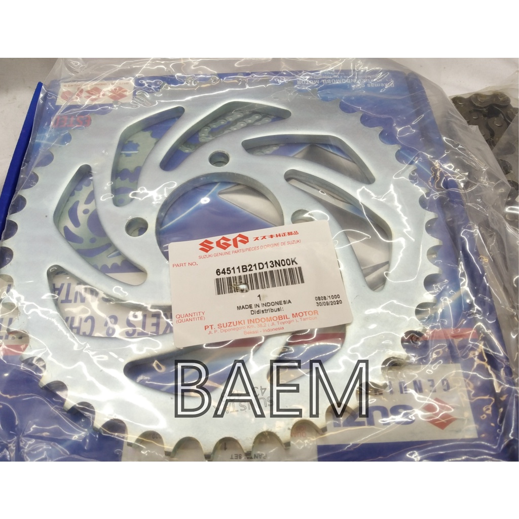 GIR SET GEAR SET SATRIA 2TAK 2 TAK ORIGINAL SGP 64511B21D13N00K