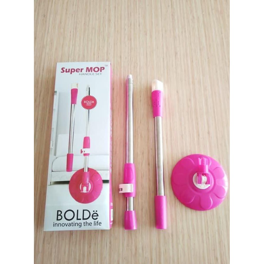 ☻ NEW PRODUK ALAT PEL LANTAI☻ TONGKAT + KEPALA / HANDLE SET SUPERMOP BOLDE ORIGINAL BOLDE PEL