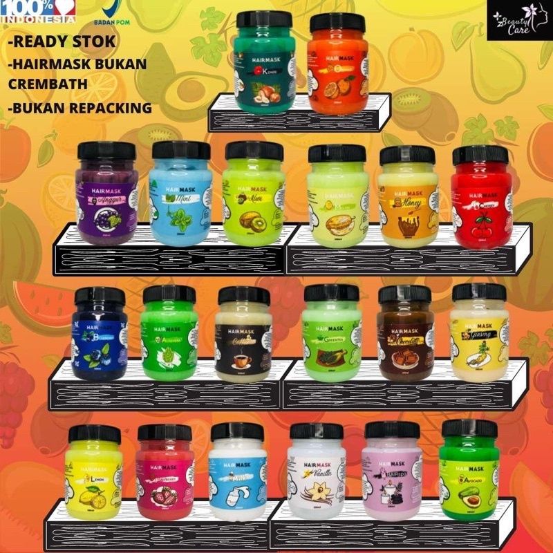 (BPOM)Hairmask/masker rambut 200ml segel pabrik