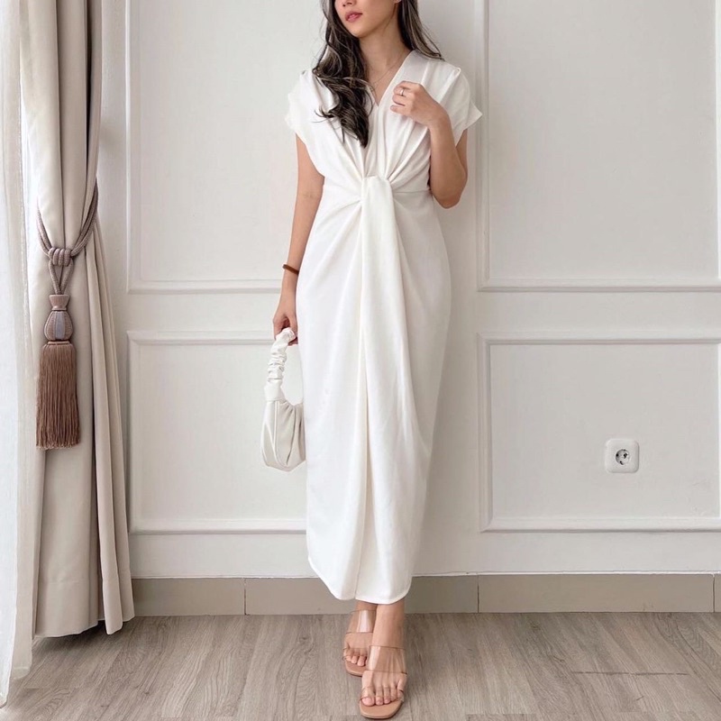 DRESS WANITA PREMIUM DRESS HAYOUNG IMPORT KAFTAN KOREA ALA KOREAN STYLE DRESS CASUAL BANGKOK PANJANG