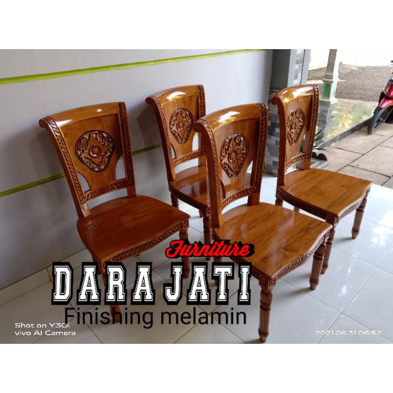 kursi makan - kursi Salina ukir Jepara