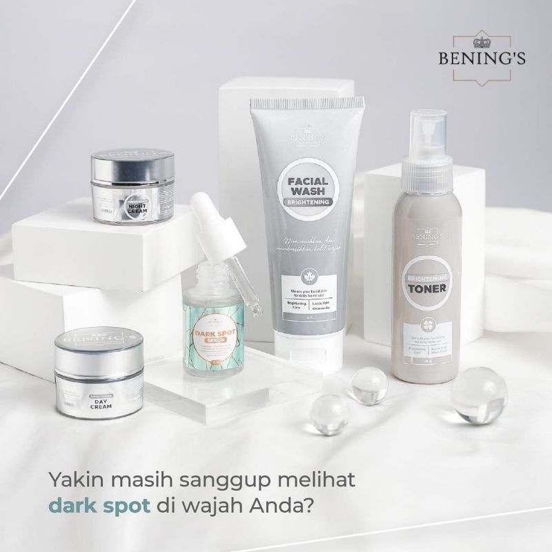 BENINGS SKINCARE DR OKY PRATAMA PAKET BRIGHTENING DENGAN SERUM | BENING SKINCARE | BENING CLINIC | BENINGS CLINIC-BRIGHT + DARK SPOT