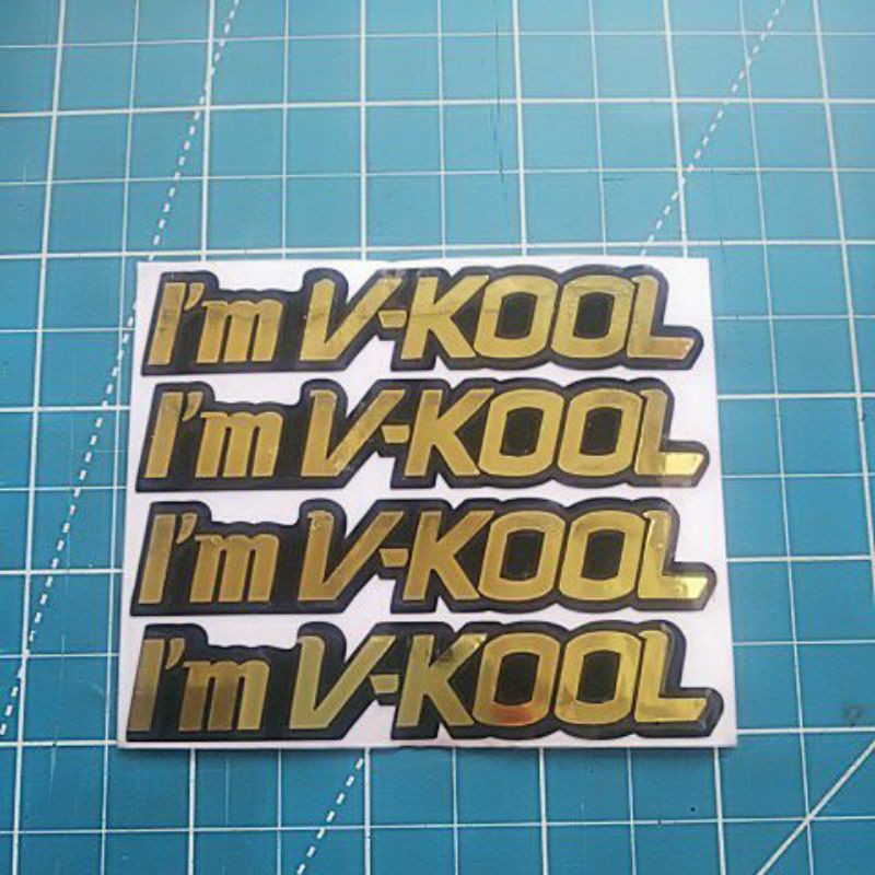 stiker cuting I'mv_kool gold