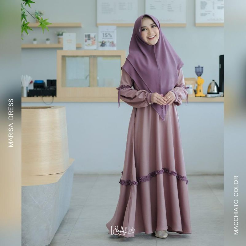 Marisa DRESS/Gamis Busui Friendly/ISA hijab original (bisa cod)