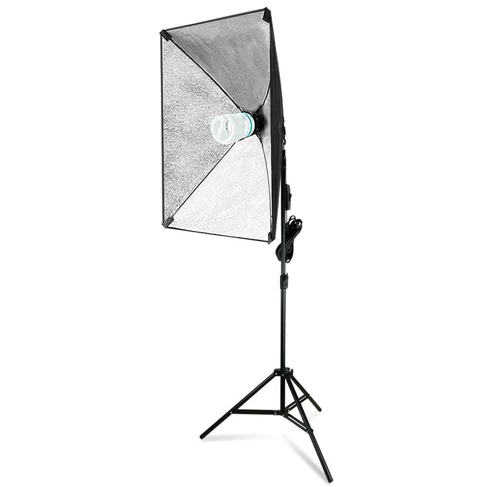 Taffstudio SB-MS-B5070 Payung Softbox Reflektor Fotografi Studio 50x70cm + Bohlam 45W