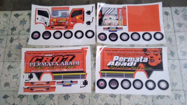 Lembaran Papercraft Truk Oleng Skala 1 14 Ukuran Jumbo Shopee Indonesia