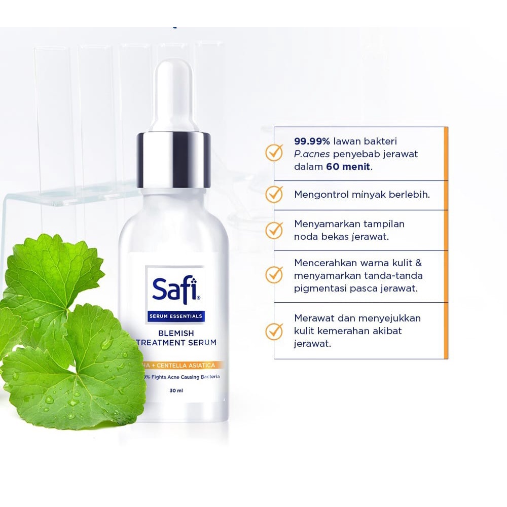 Safi Serum Essentials Blemish Treatment Serum AHA Centella Asiatica 30ml