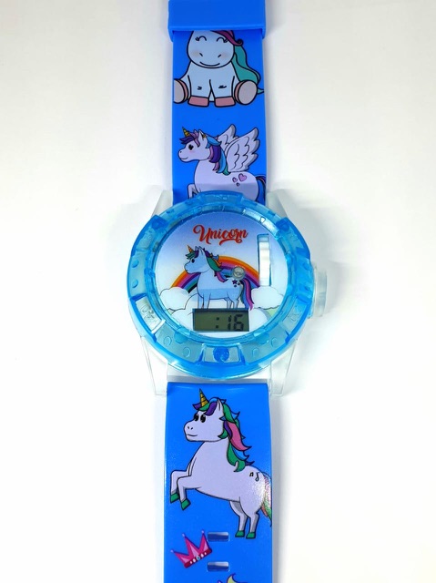 Jam Tangan Anak Melody Laser Proyektor Digital Unicron