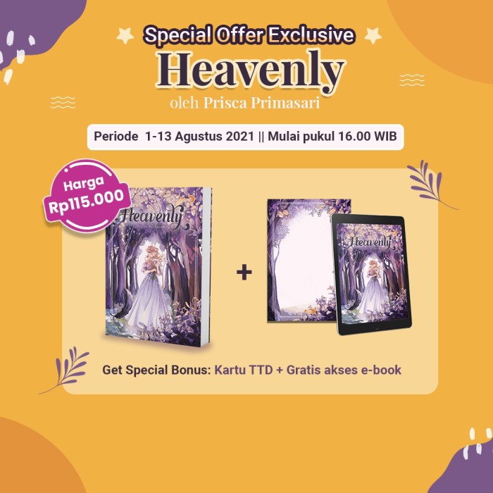 

FLASH SALE!!! NOVEL HEAVENLY - PRISCA PRIMASARI TERLARIS