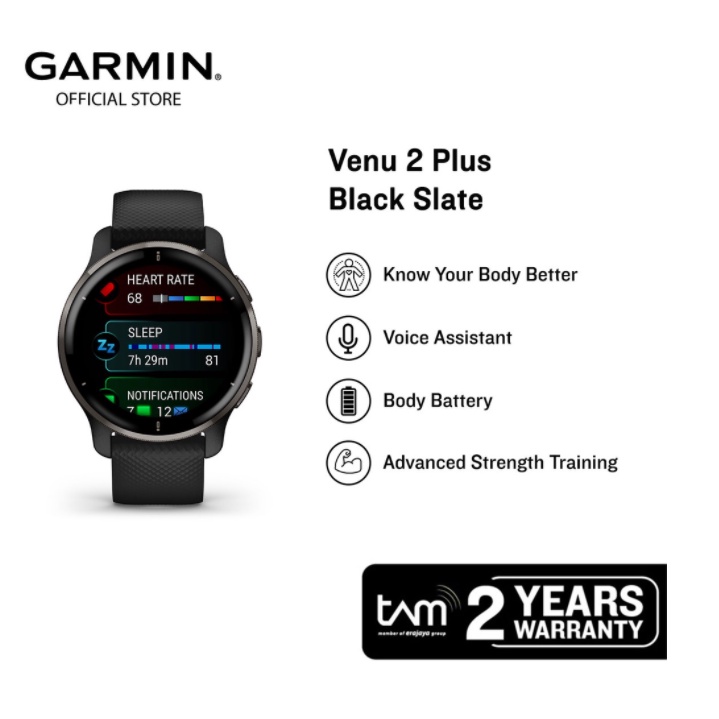 Garmin Venu 2 Plus Smart Wacth Garansi Resmi 2 tahun SmartWatch Venu2