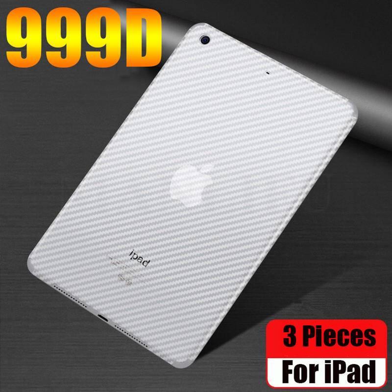 2PCS Back Carbon Fiber Film For Apple iPad Pro 12.9 11 2021 2020 2018 Full Cover Matte Screen Protector iPad Air 4 3 2 1 iPad 9 8 7 6 5 iPad 10.2 Mini 6 5 4 3 2 1 8.4 7.9