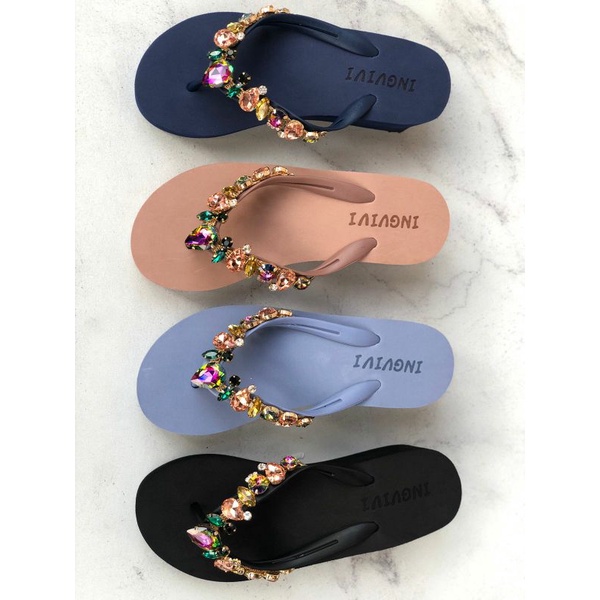 SANDAL JEPIT INGVIVI SWAROVSKI 160-8 WEDGES 5cm